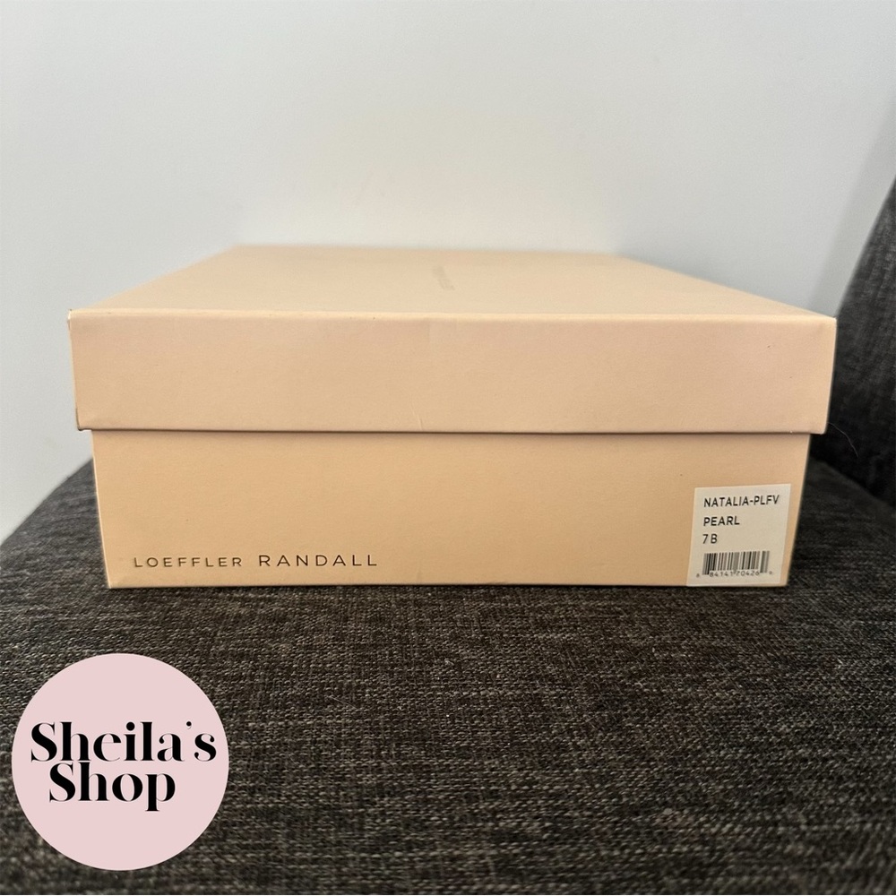 NIB Loeffler Randall Natalia Pearl Platform Bow Heel Sandals Size 37 - Picture 7 of 7